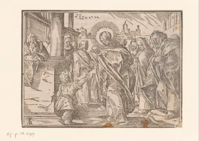 Christus vertelt zijn discipelen: weest als kinderen