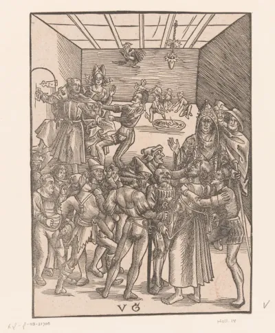 Christus voor Annas en de ontkenning door Petrus