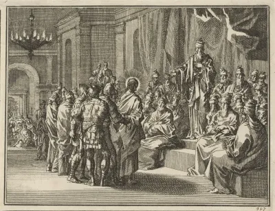 Christus voor de hogepriester Annas