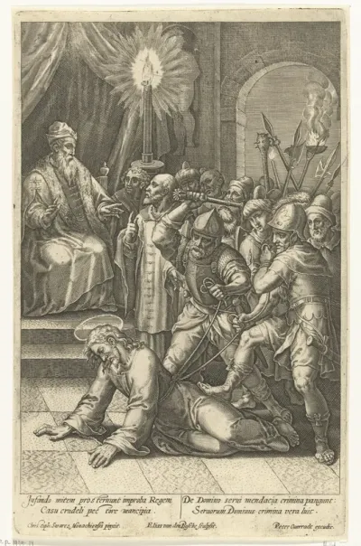 Christus voor de hogepriester Kajafas