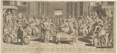 Christus voor Pilatus. Naar C. Dervet met Clement de Jonge ex. 1664