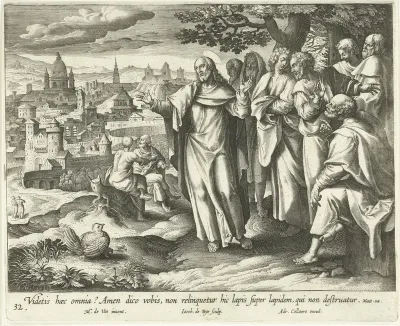 Christus voorspelt de vernietiging van Jeruzalem