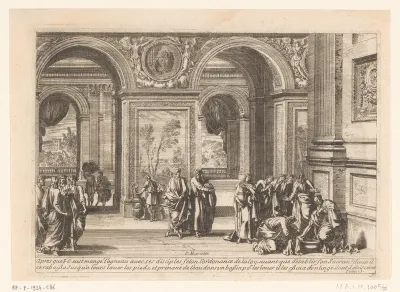 Christus wast de voeten van Petrus
