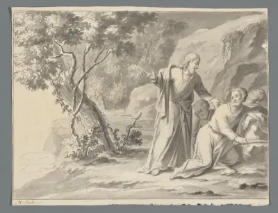 Christus wekt de discipelen op de Olijfberg