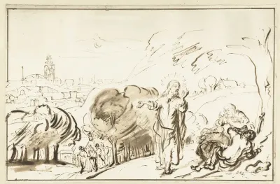 Christus wekt de discipelen op de Olijfberg
