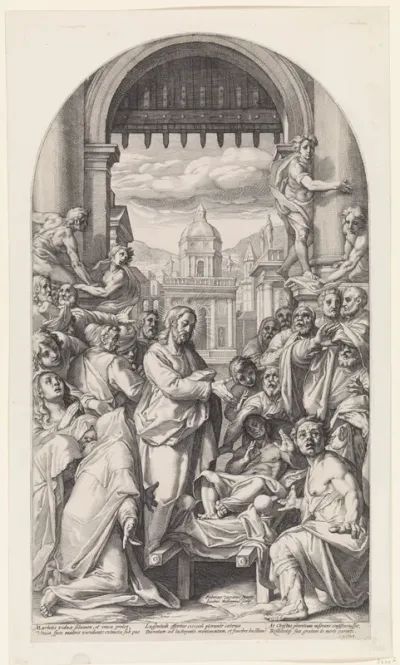 Christus wekt de zoon van de weduwe te Naïn op