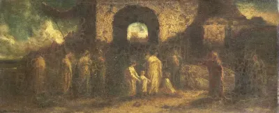 Christus zegent de kinderen
