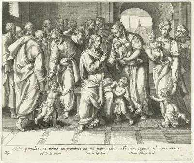 Christus zegent de kinderen