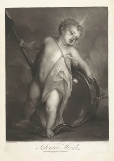 Christuskind als Salvator Mundi