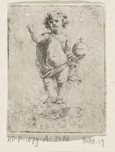 Christuskind als Salvator Mundi