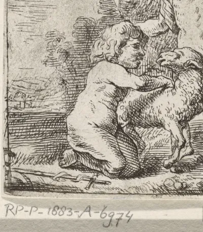 Christuskind en Johannes de Doper