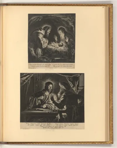 Christuskind mit Franz und Klara von Assisi; Christus und Nikodemus