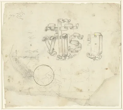 Christusmonogram op een studieblad
