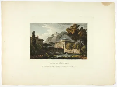 Church of St. Andrew, plate eighteen from the Ruins of Rome