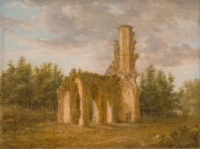 Church ruins, l'Abbaye de la Victoire, near Senlis