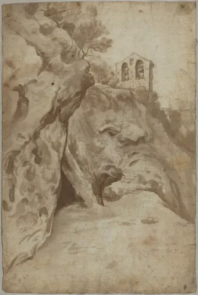 Church Tower on a Hill