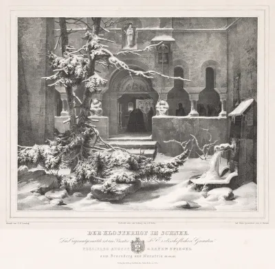 Churchyard with Snow