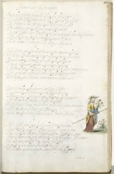 Cicilia met bloemen