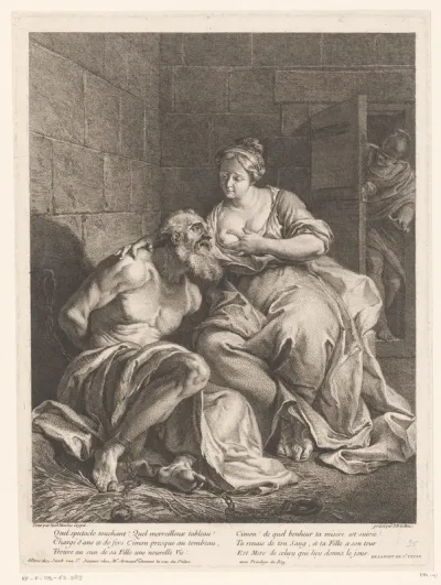 Cimon door Pero gevoed (Caritas Romana)