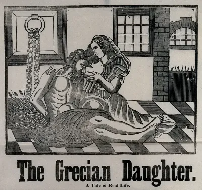Cimon in prison sucks at the breast of his daughter Pero