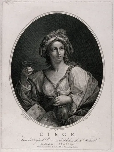 Circe. Engraving by W. Sharp, 1780, after J. Boydell after D. Zampieri, il Domenichino