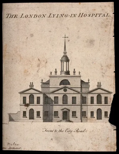 City of London Lying-in Hospital: the facade