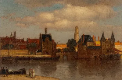 City on River's Edge
