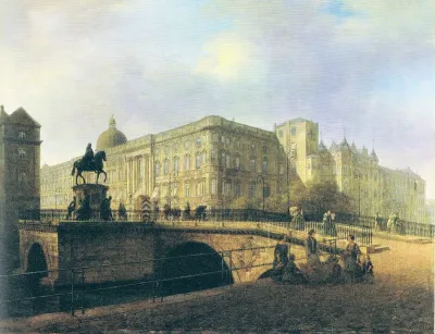 City palace and the Rathausbrücke (Berlin)#Lange Brücke III|long bridge]] in Berlin