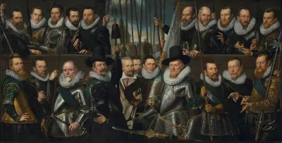 Civic Guardsmen from a company of the Crossbow Civic Guard