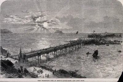 Civil engineering: the pier at Weston-Super-Mare