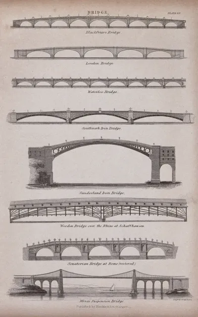 Civil engineering: various bridges in Britain and Europe