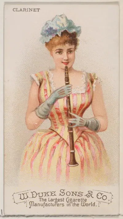 Clarinet, from the Musical Instruments series (N82) for Duke brand cigarettes