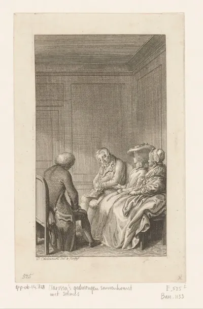 Clarissa's gedwongen samenkomst met Solmes