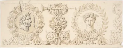 Classical Frieze with Head of Demosthenes