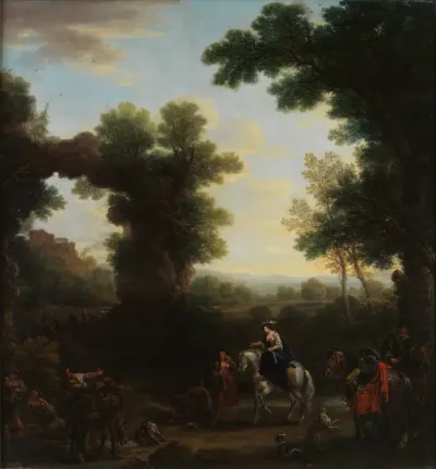 Classical Landscape with Roma Figures