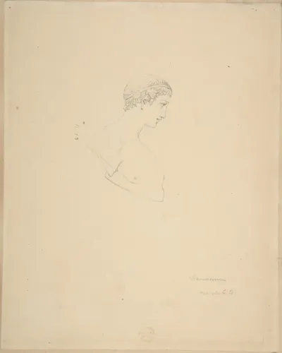 Classical Male Bust in Profile