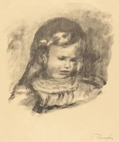Claude Renoir, head lowered (Claude Renoir, la tete baissee)