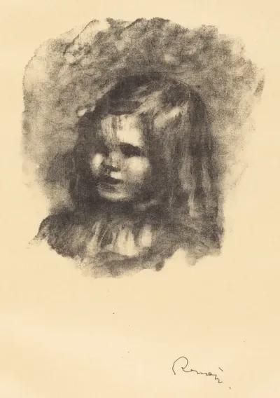 Claude Renoir, turned left (Claude Renoir, tourne a gauche)