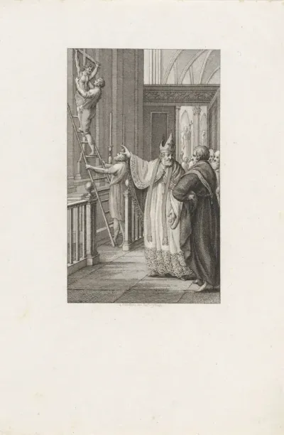 Claudius bisschop van Turijn laat een kruisbeeld verwijderen