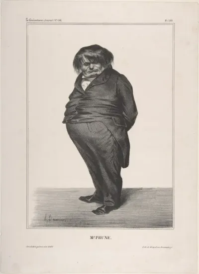 Clément-François-Victor-Gabriel Prunelle, published in "La Caricature"