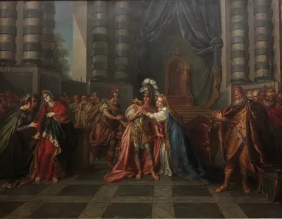 Cléopâtre avalant le poison