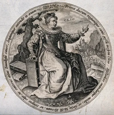 Clio. Engraving by C. de Passe