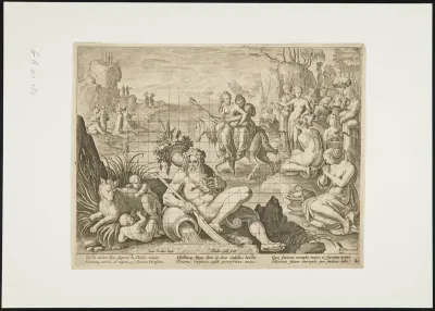 Cloelia and her companions flee across the Tiber