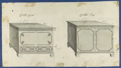 Clothes Chest and Clothes Press, from Chippendale Drawings, Vol. II