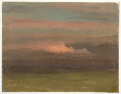 Cloud study at sunset