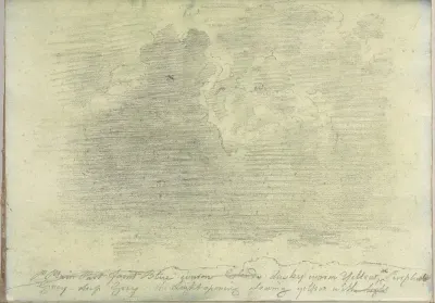 Cloud study (Smaller Italian sketchbook, leaf 14 recto)