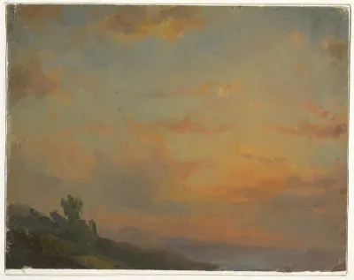 Cloud study, sunset