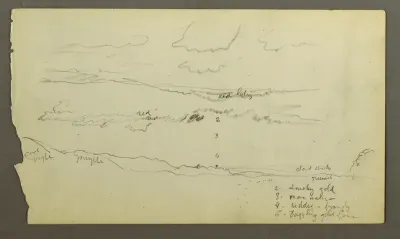 Cloudy Sky Over Valley (Maine?), Possibly