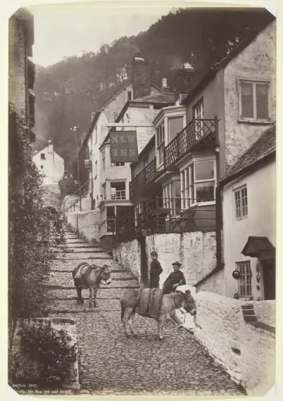 Clovelly, the New Inn and Street