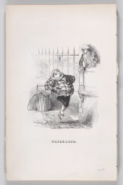 Clown, from "The Complete Works of Béranger"